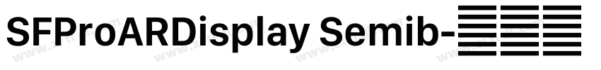 SFProARDisplay Semib字体转换